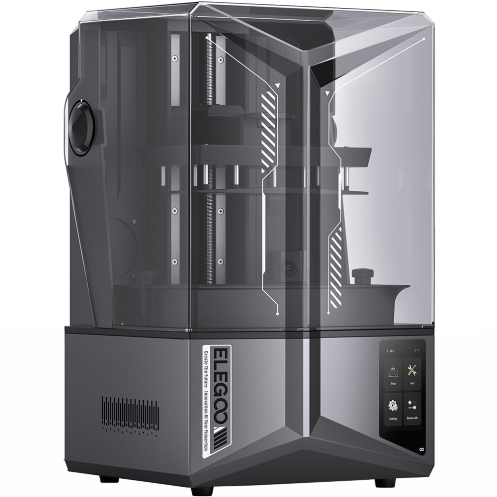 Принтер 3D ELEGOO Saturn 4 Ultra 12K(LCD ±0.1 mm Chitubox MSLA 218.88x122.88x220 mm WiFi USB сірий) (50.101.036300)