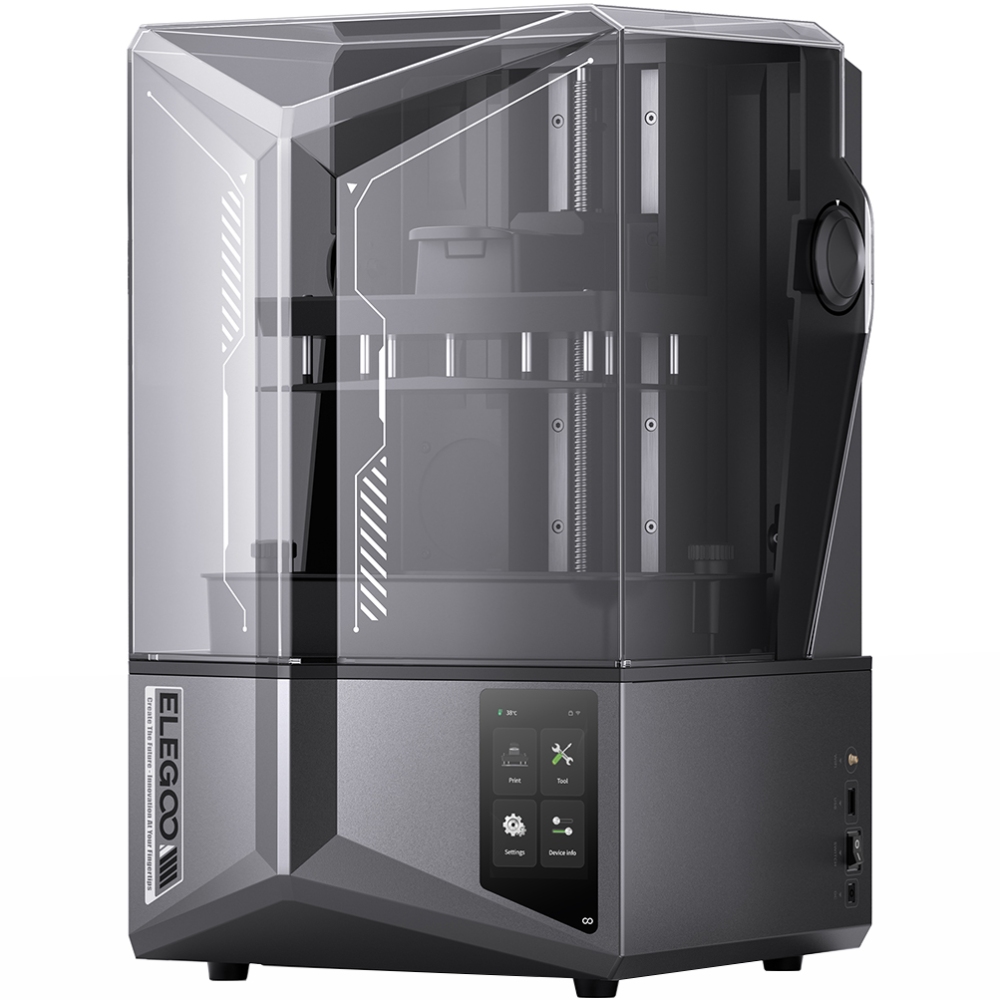 Принтер 3D ELEGOO Saturn 4 Ultra 12K(LCD ±0.1 mm Chitubox MSLA 218.88x122.88x220 mm WiFi USB сірий) (50.101.036300)