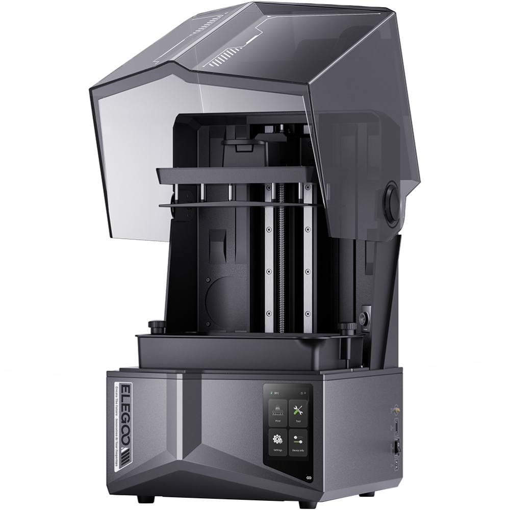 Принтер 3D ELEGOO Saturn 4 Ultra 12K(LCD ±0.1 mm Chitubox MSLA 218.88x122.88x220 mm WiFi USB сірий) (50.101.036300)