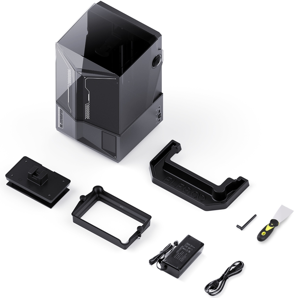 Принтер 3D ELEGOO Saturn 4 Ultra 12K(LCD ±0.1 mm Chitubox MSLA 218.88x122.88x220 mm WiFi USB сірий) (50.101.036300)