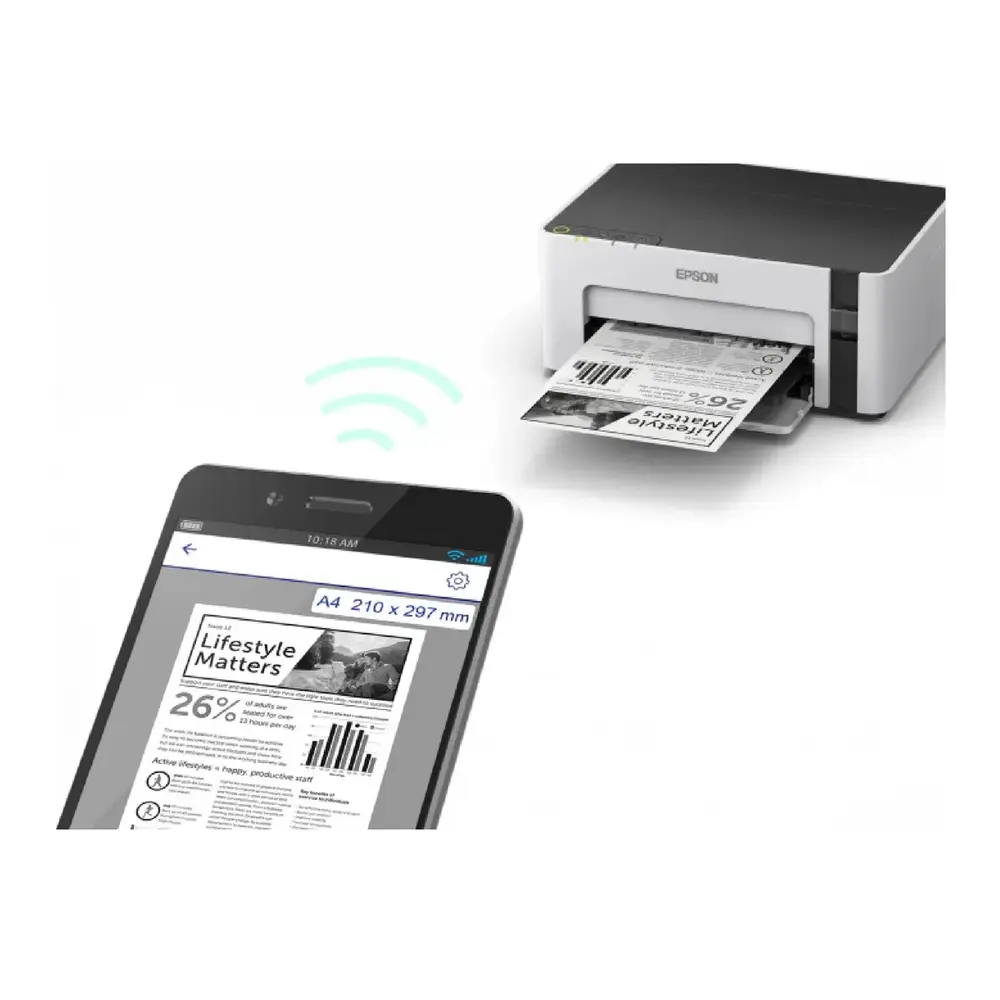 Принтер А4 Epson M1120 Фабрика друку с WI-FI (C11CG96405)