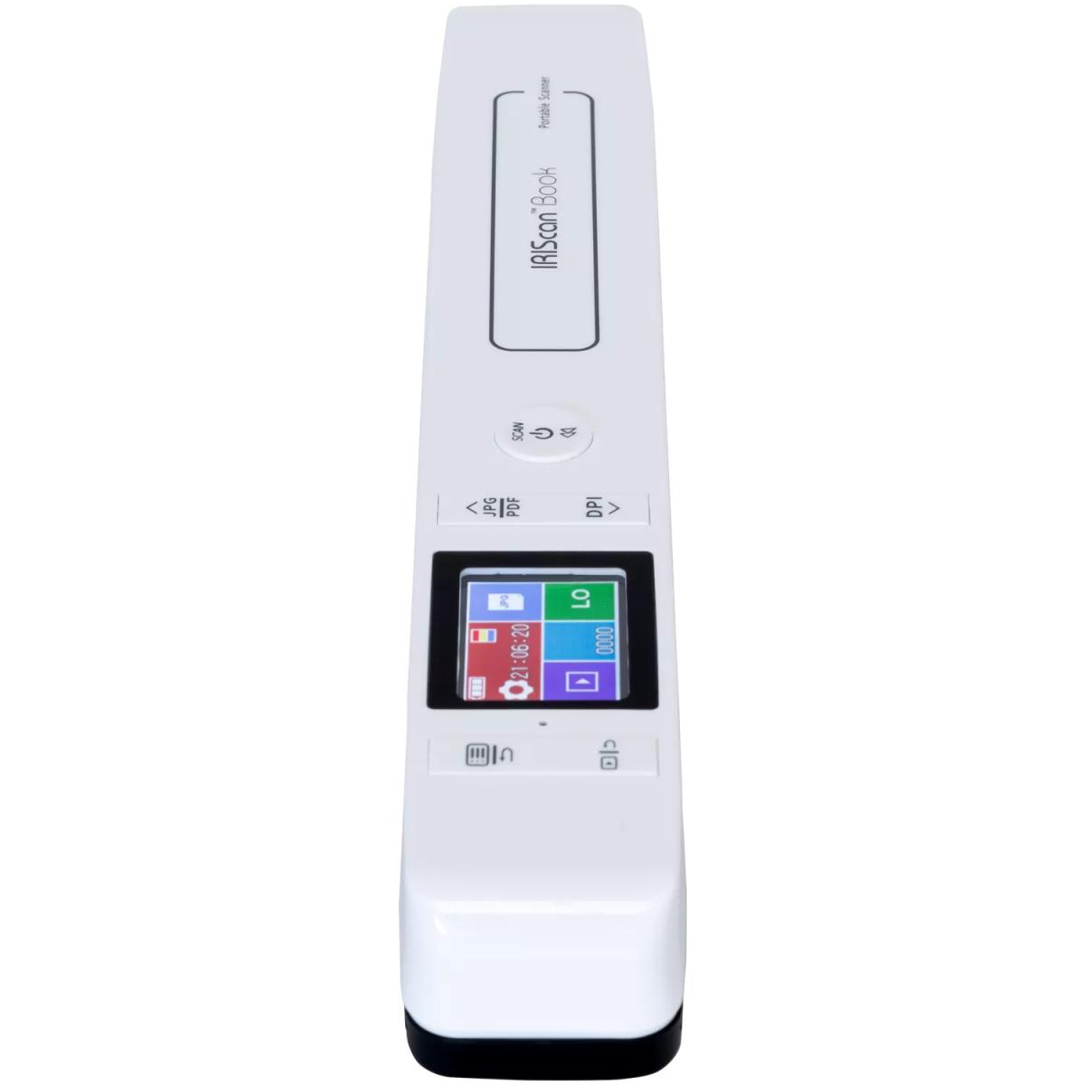 Сканер A4 Canon IRIScan Book 7 (1050dpi, USB, microSD, 15стор/хв, портативний, білий) (464669)