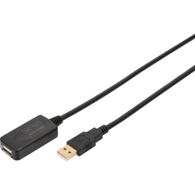 Дата кабель USB 2.0 AM/AF 5.0m active Assmann (DA-70130-4) (1628575)