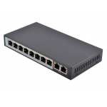 POE Watchdog комутатор FoxGate S6008-E2-AI POE (120W) [FE: 8 x POE + 2 x RJ-45] (1720464)