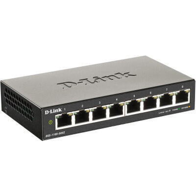 DGS-1100-08V2/E  Комутатор EasySmart (8 x Gigabit Ethernet 10/100/1000Base-T) (DGS-1100-08V2/E)