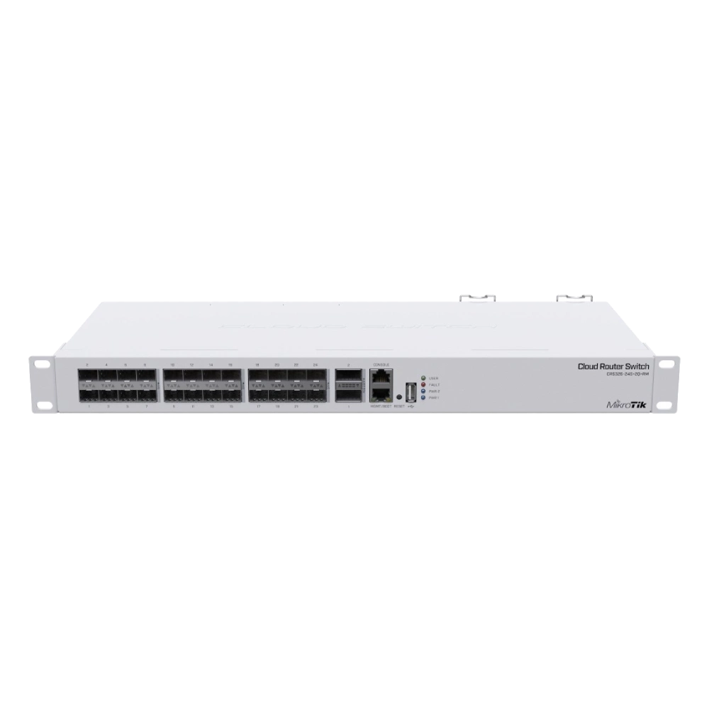 24-портовий керований комутатор (MikroTik CRS326-24S+2Q+RM) (1469093)