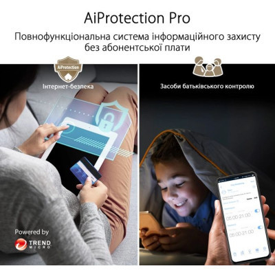 Wi-Fi Mesh система Asus ZenWiFi XT9 2pk Black (90IG0740-MO3B30)