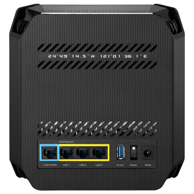 Wi-Fi Mesh-система Asus ROG Rapture GT6 1pk Black (90IG07F0-MU9A10)