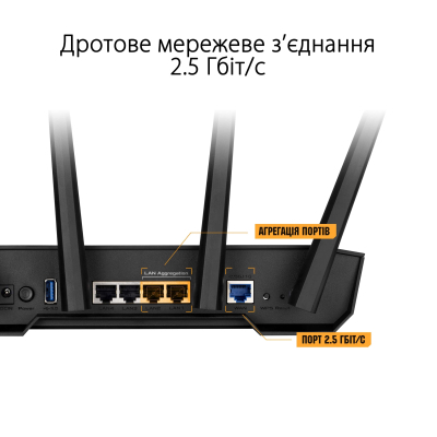 Маршрутизатор ASUS TUF-AX3000 V2  (90IG0790-MO3B00)