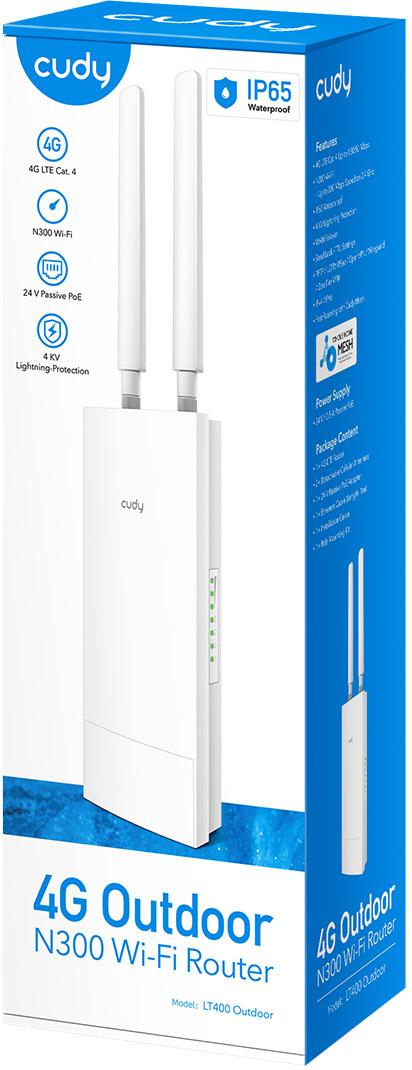 Маршрутизатор Cudy LT400 Outdoor, 4G LTE Cat 4 N300 Wi-Fi Router (LT400 Outdoor) (1785473)
