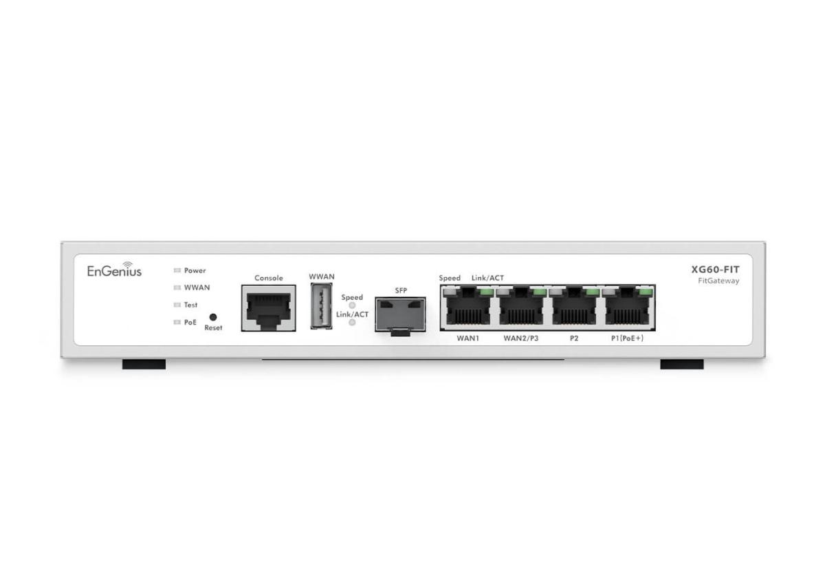 Роутер VPN 2 x GbE LAN & 2 x GbE WAN & 1 SFP port XG60-FIT ENGENIUS (1402A0380301)