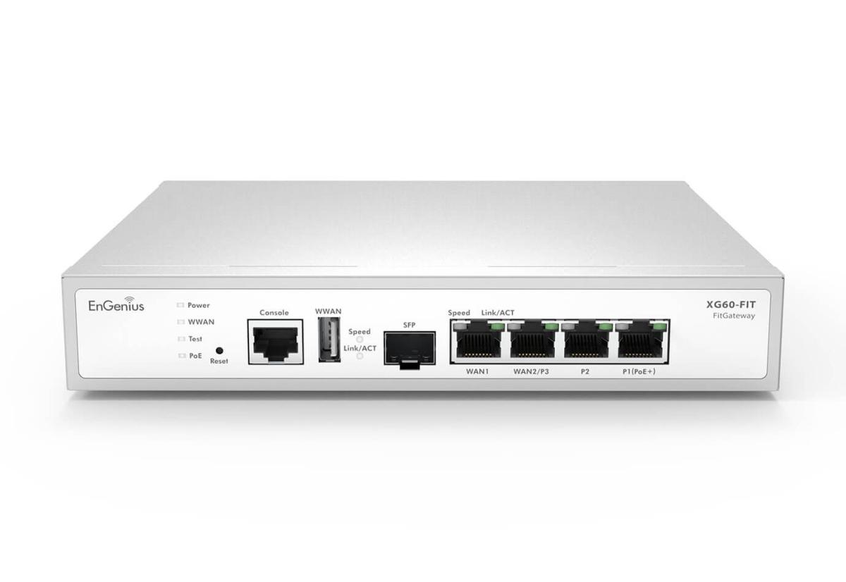 Роутер VPN 2 x GbE LAN & 2 x GbE WAN & 1 SFP port XG60-FIT ENGENIUS (1402A0380301)