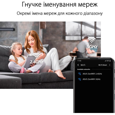 Wi-Fi Mesh система Asus ZenWiFi XD4 Plus 2pk Black (90IG07M0-MO3C30)