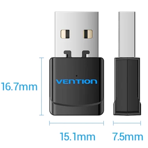 Адаптер WiFi Vention 2.4GHz/5GHz 150/433 Мбіт/с, USB (KDSB0)