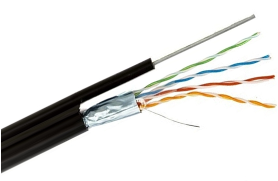 Кабель cat.5e F/UTP PE 4х2х24 AWG з тросом (305m) 70910401 ZZKM (70910401)