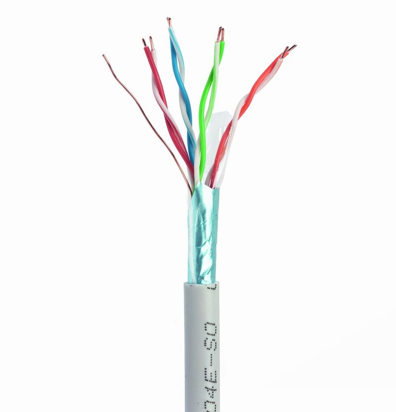 CAT5e, одножильна, екранована фольгою, 100 м Cablexpert (FPC-5004E-SO/100C)