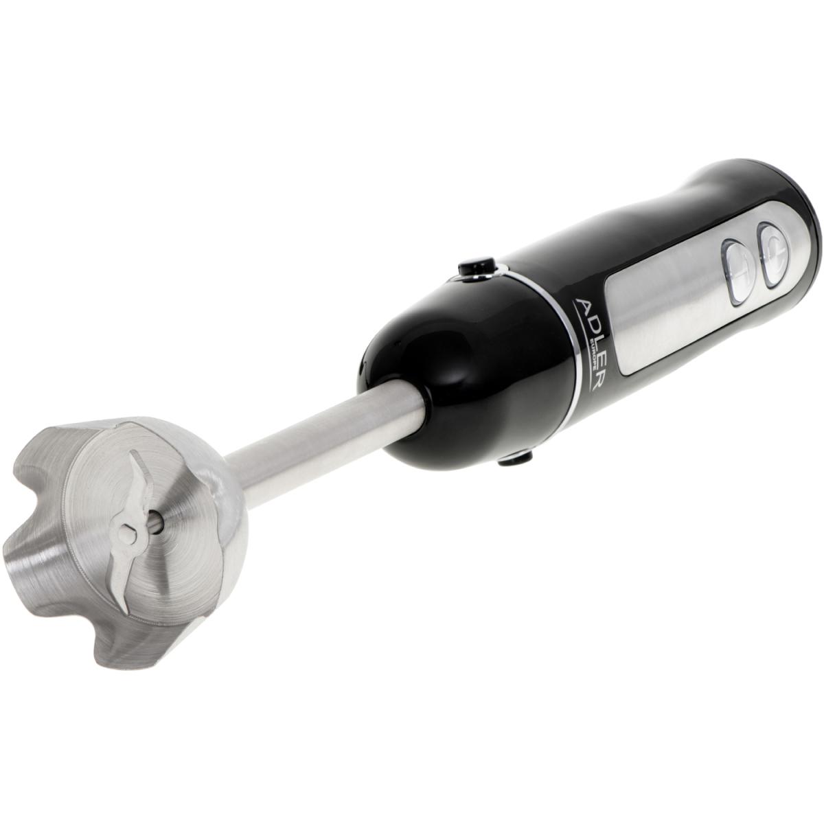 Блендер Adler AD 4625 black ручний/ 1500Вт/ 5 швидк./ без чаші/ Turbo/ чорний (AD4625B)