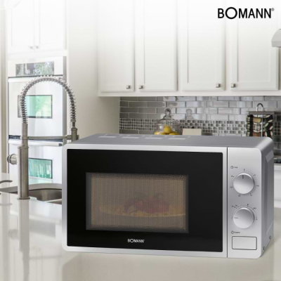 Мікрохвильова піч Bomann MW 6014 CB silver (MW6014CB silver)