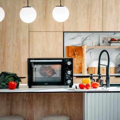 Електрична піч Adler AD 6025 1500Вт/ 35л /електроплита/ механічне керування/чорна (AD6025)