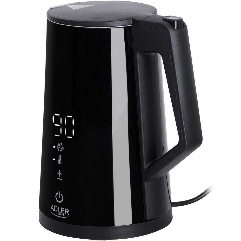 Електрочайник Adler AD 1345 black 1850-2200Вт/ 1.7л/ STRIX/ встановлення температури/ (AD1345B)