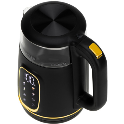 Електрочайник Adler AD 1305 black gold