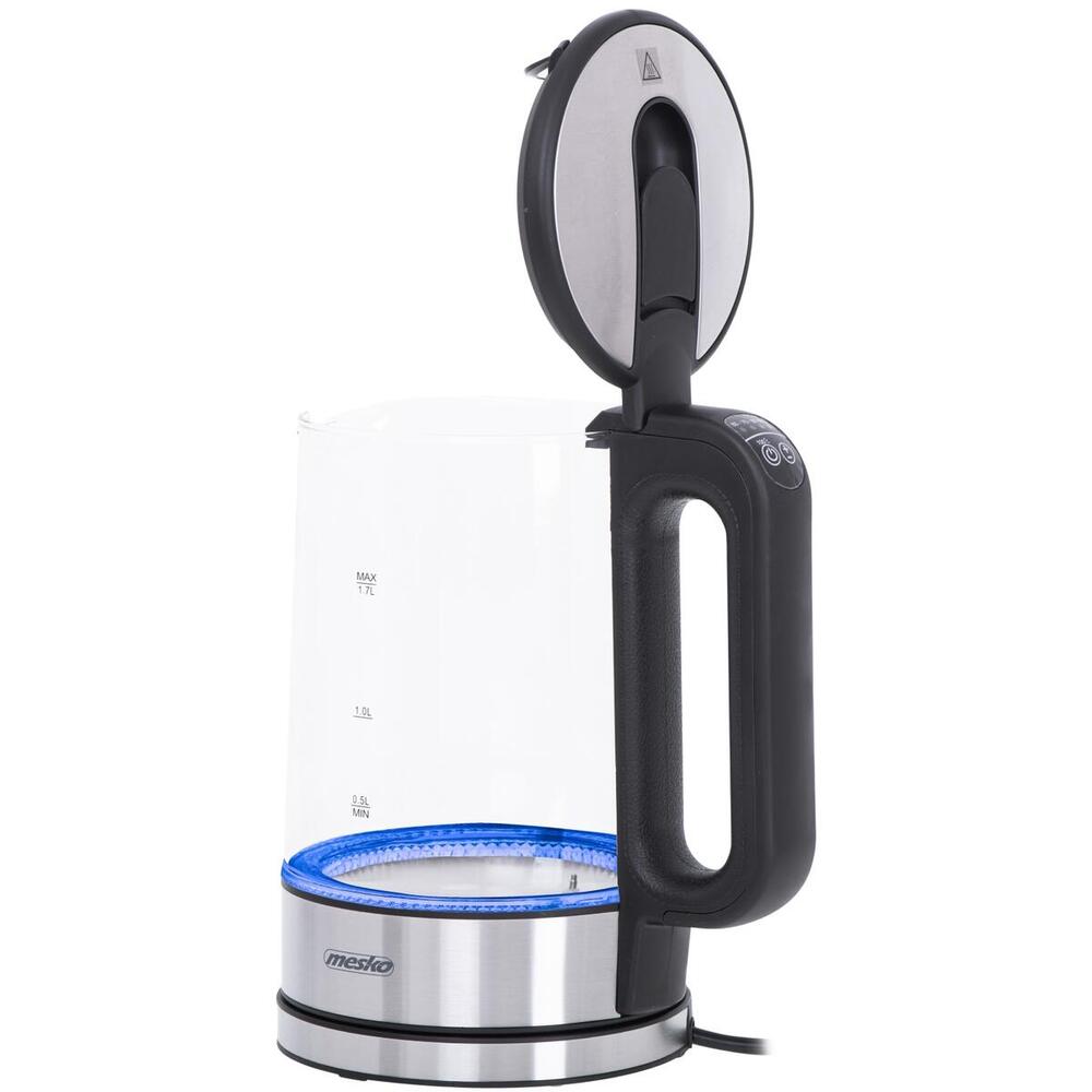 Електрочайник Mesko MS 1301 black 1850-2200Вт/ 1.7л/ скло/ встановлення температури (MS1301B)