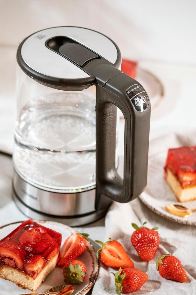 Електрочайник Mesko MS 1301 black 1850-2200Вт/ 1.7л/ скло/ встановлення температури (MS1301B)