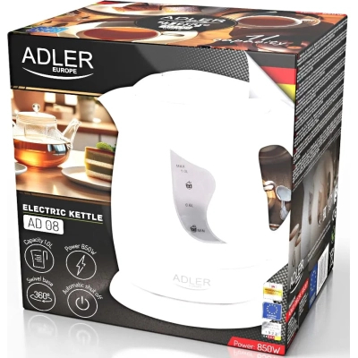 Електрочайник Adler AD 08 white