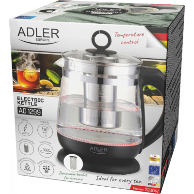 Електрочайник Adler AD 1299 black (AD1299b)