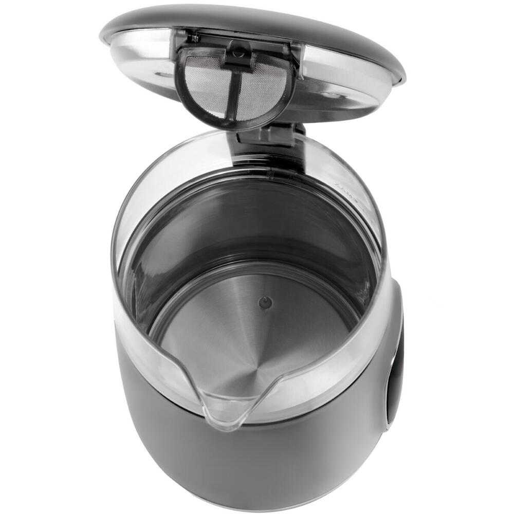 Електрочайник Adler AD 1305 grey 1850-2200Вт/ 1.7л/ скло/ встановлення температури/ (AD1305GS)