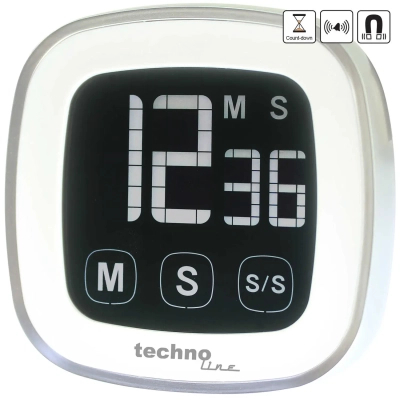 Таймер кухонний Technoline KT400 Magnetic Touchscreen White (KT400)