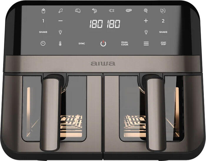 Мультипіч AIWA FUTAGO AFR-9000 2400Вт/чаша 9л(4.5л+4.5л)/програм:8/сенсорне керування/оглядове вікно (AFR9000)