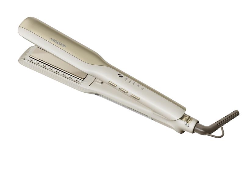 Випрямляч Ardesto Pearl Cream, 50Вт, 140-230C, кераміка, з функцією подачі пару, бежевий (HS-Y701PERL)