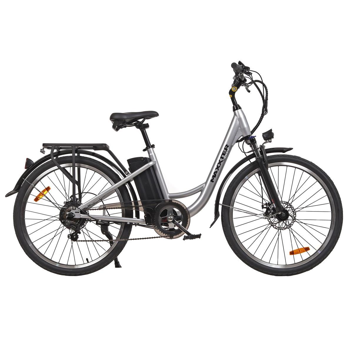 Електровелосипед Maxxter City 2.0 Silver