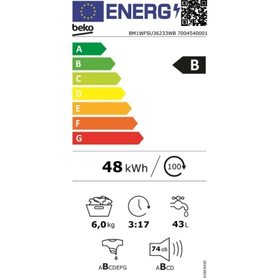 Пральна машина Beko BM1WFSU36233WB