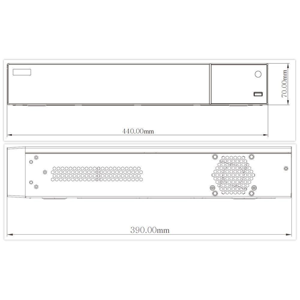 IP-відеореєстратор 32-канальний 12Mp TVT TD-3332H4-16P-B2(320-256) з 16 портами PoE (1800617)