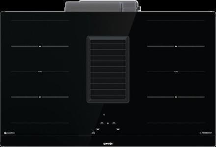 Варильна повверхня Gorenje індукційна, 83см, розширена зона, вбудована витяжка, 620м.куб/год, чорний (HET949BSC) (1719955)