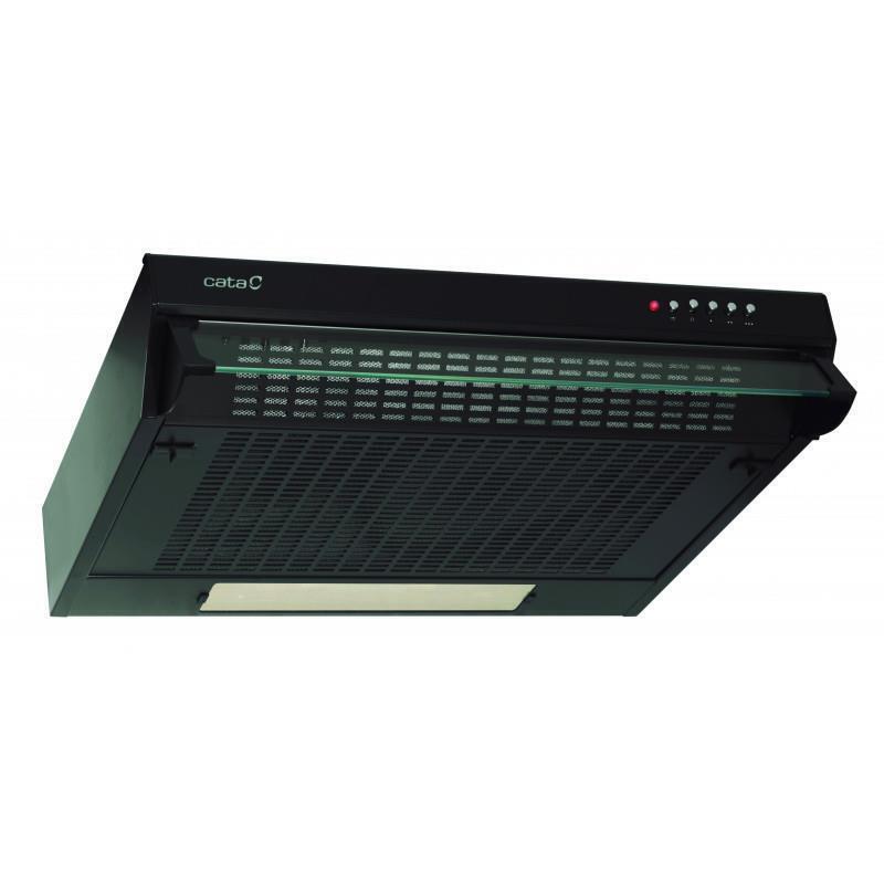 Витяжка Cata пласка, 60см, 350м.куб/год, F 2060 bk, чорний (02011408) (1740686)