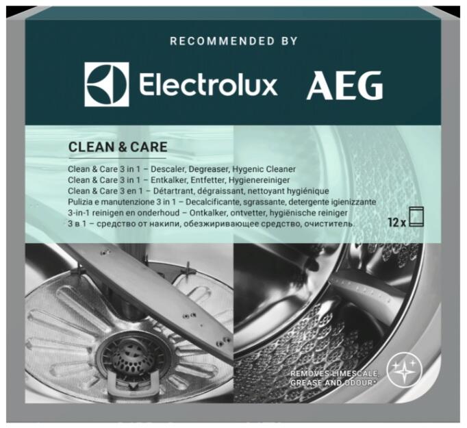 Аксесуар для пральноi машини ELECTROLUX M2GCP121 Гігієнічний очищувач 3 в 1, 12 шт