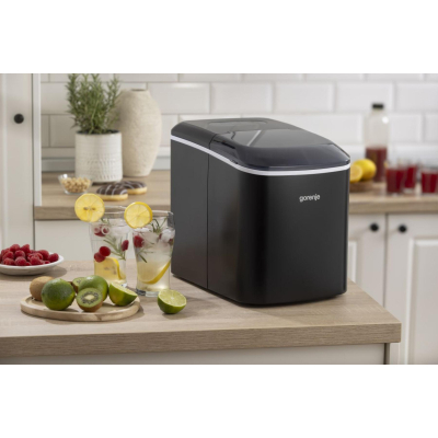 Льодогенератор побутовий Gorenje, 15кг/добу, 2,2л, чорний (IMDW1500B)
