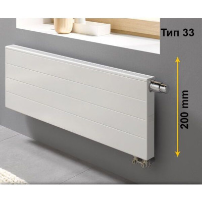 Радіатор опалення Kermi Line-V, PLV, 33 тип, 200x1400мм (PLV330201401RXK)