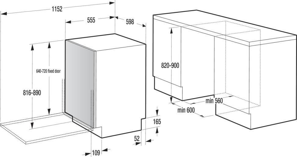 Вбуд. посудомийка HISENSE HV673D64