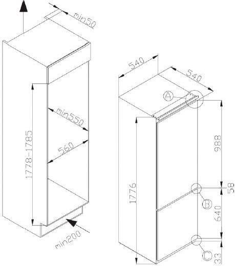 Вбуд. холодильник HANSA BK316.3AA (1806826)