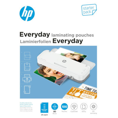 Плівка для ламінування HP Everyday Laminating Pouches, Starter Set, 80 Mic, 60 x 95, 100 pcs (25 x A