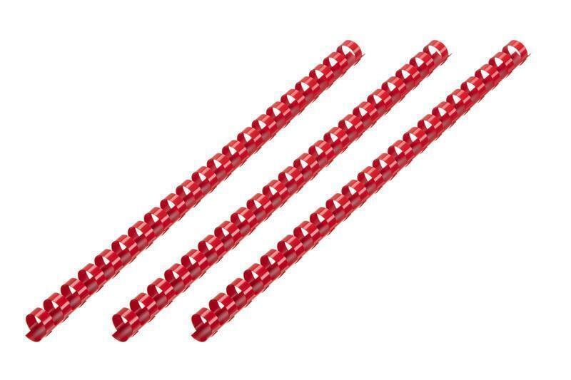 Пластикові пружини для біндера 2E, 16мм, червоні, 100шт (2E-PL16-100RD) (1476583)