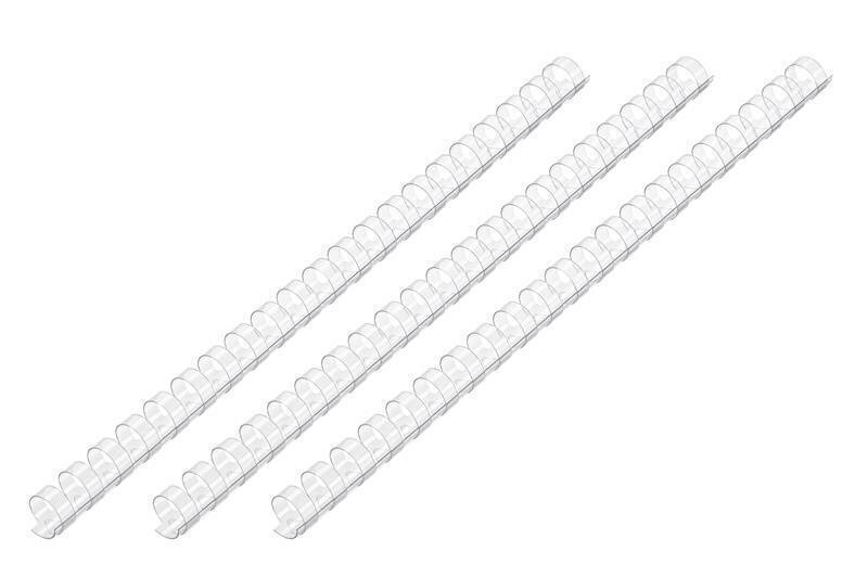 Пластикові пружини для біндера 2E, 19мм, прозорі, 100шт (2E-PL19-100CL) (1476398)