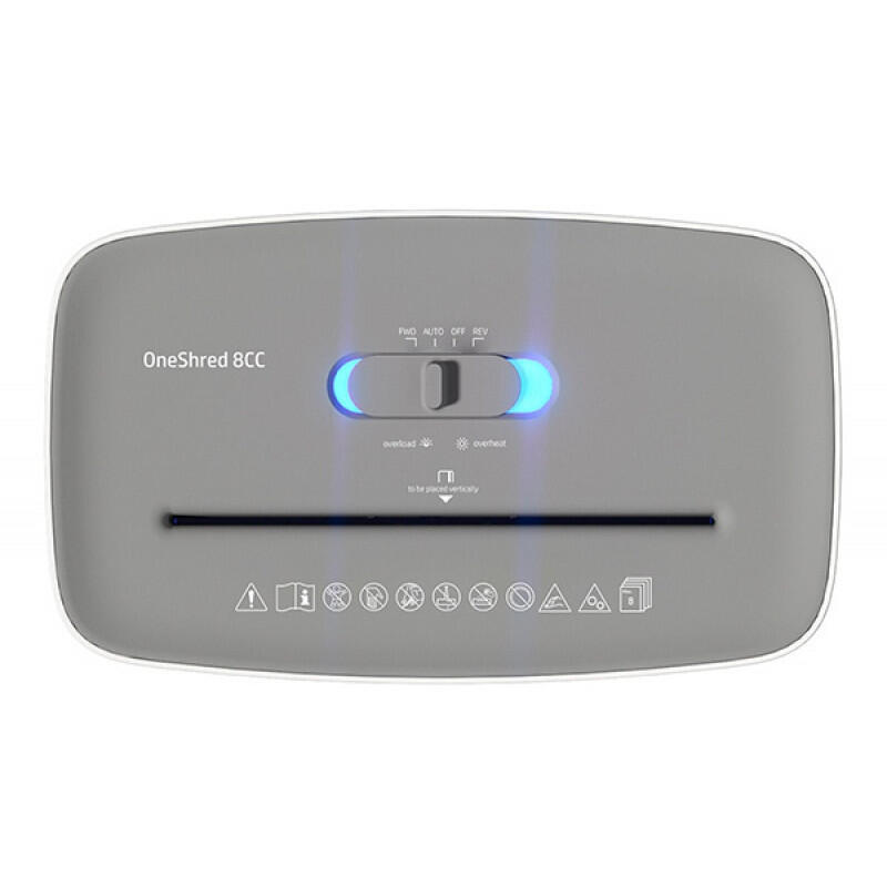 Знищувач документів HP OneShred 8CC, A4, 80g х 8 листів, 5*18, 15 л (2801) (1687212)