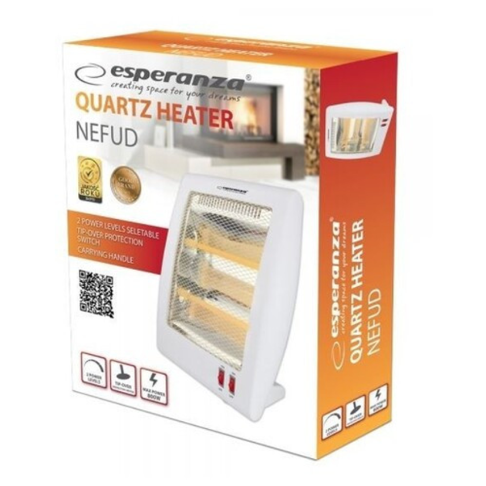 Інфрачервоний обігрівач Esperanza NEFUD 400W/800W EHH010 QUARTZ HEATER ESPERANZA (EHH010)