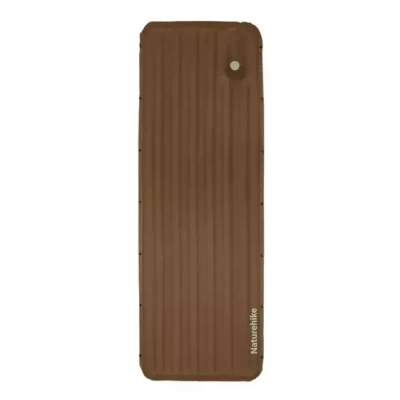 Матрац надувний Naturehike CNK2450WS035, 198х68х9.5 см, коричневий із вбудованою помпою (69275957969