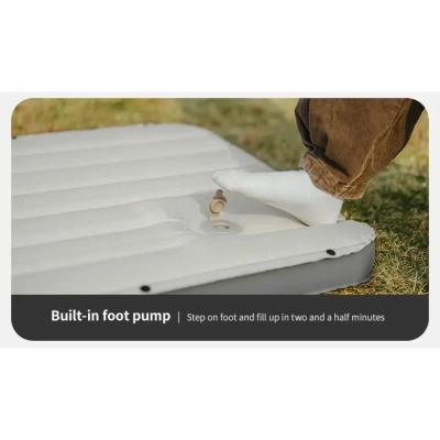 Матрац надувний Naturehike CNK2450WS035, 198х68х9.5 см, коричневий із вбудованою помпою (69275957969